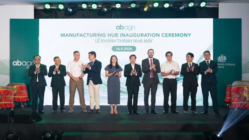 AB Agri opens new manufacturing facility in Vietnam, strengthening commitment to livestock sector growth